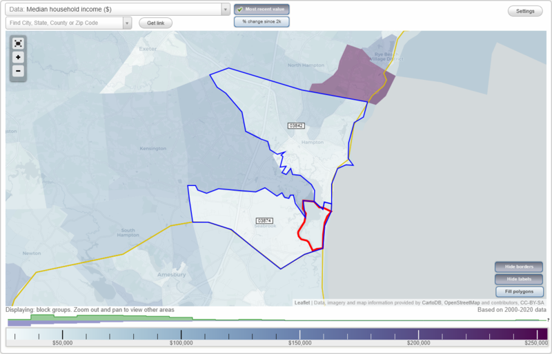 Seabrook Beach, New Hampshire (NH) Zip Code Map - Locations, Demographics - list of zip codes