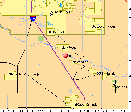 map of arizona rivers. Gila River, AZ map