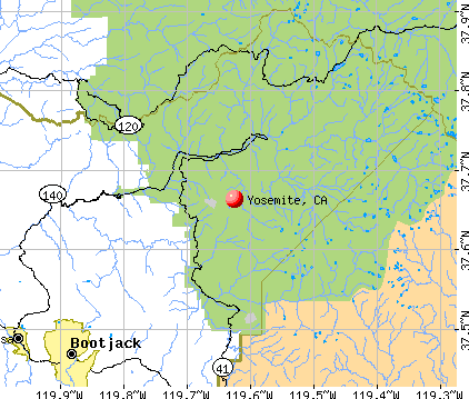 Topographic Map Of Yosemite. provides virtual Topo map