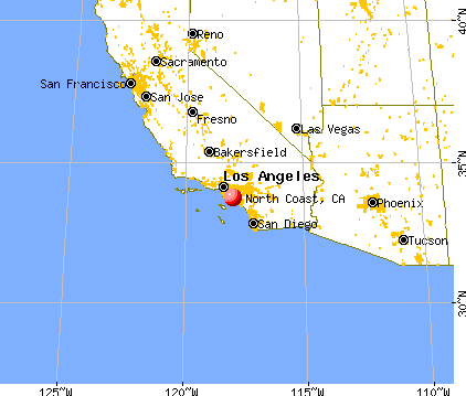 map of california coast. North Coast, California map