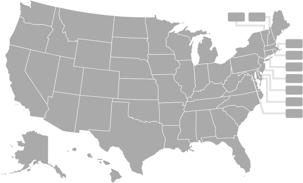 USA navigation map