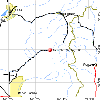 Taos Ski Valley, NM map