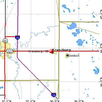Codington County, South Dakota Zip Code Wall Map | Maps.com.com