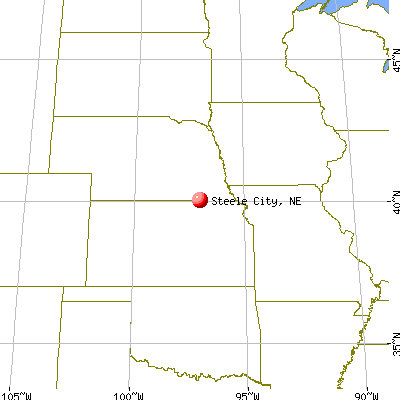 map of nebraska cities. Steele City, Nebraska map