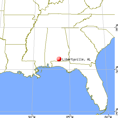 Libertyville Real Estate. Libertyville, Alabama map