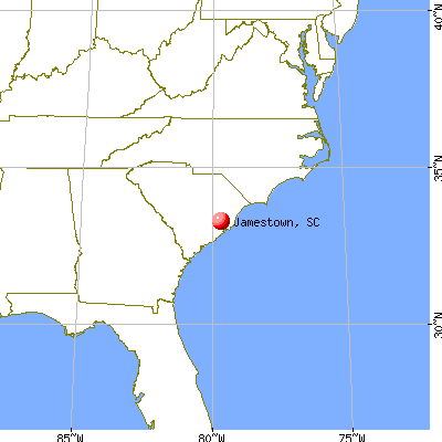 Jamestown, South Carolina map