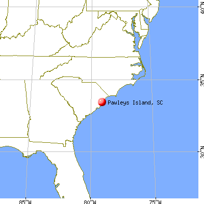 Pawleys Island, South Carolina map