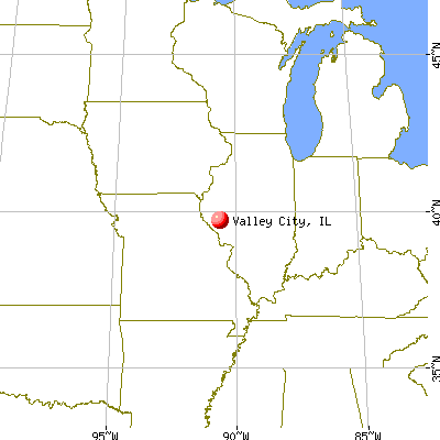 Valley City, Illinois map