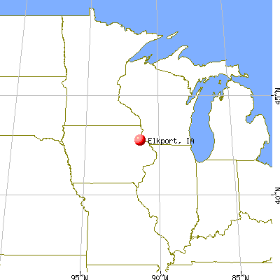 Elkport, Iowa map