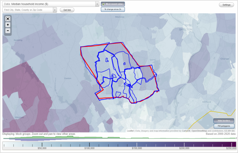 Trumbull, CT Neighborhood Map - Income, House Prices, Occupations