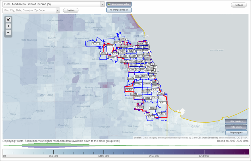 Chicago, Illinois (IL) Zip Code Map - Locations, Demographics - list of zip codes