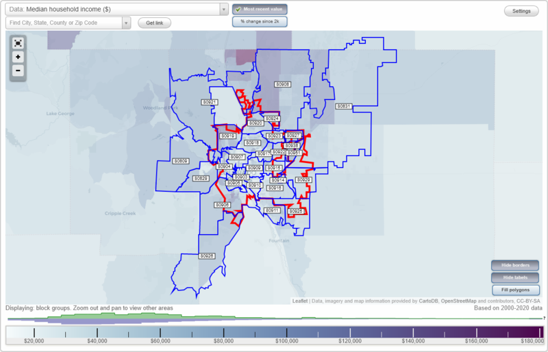 Colorado Springs, Colorado (CO) Zip Code Map - Locations, Demographics - list of zip codes