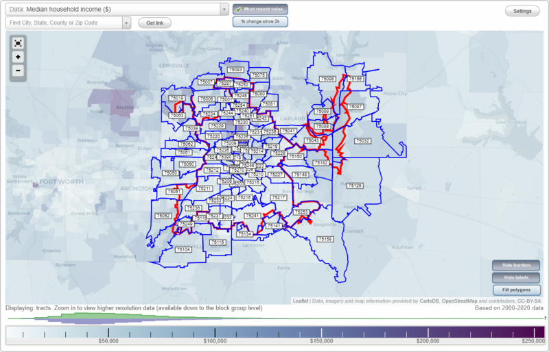 Dallas, Texas (TX) Zip Code Map - Locations, Demographics - list of zip codes