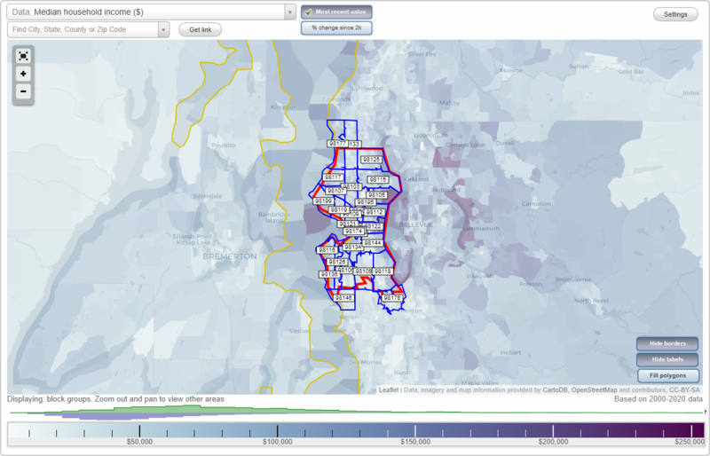 Seattle, Washington (WA) Zip Code Map - Locations, Demographics - list of zip codes