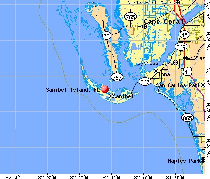 Sanibel Beach Florida Map 2018