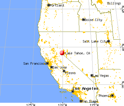 Lake Tahoe California Ca 96145 Profile Population Maps Real
