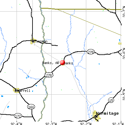 Banks, Arkansas (AR 71631) profile: population, maps, real estate